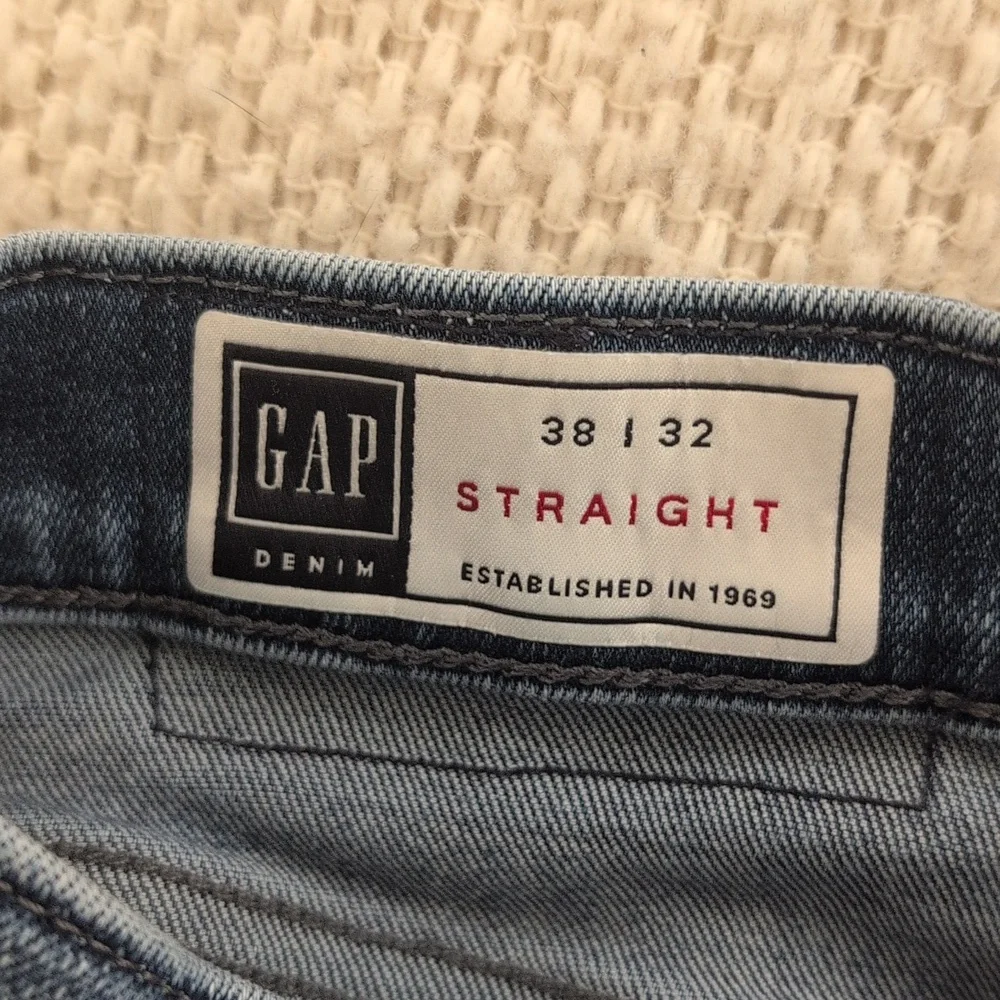 Gap Jeans Men's 36 Easy Temp Straight Relaxed Mid-rise‎ Stretch Blue